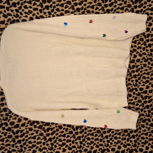 Jodifl Heart Shape Waffle Knit Drop ound Neck Sweater Oversized Boutique - Picture 6 of 10